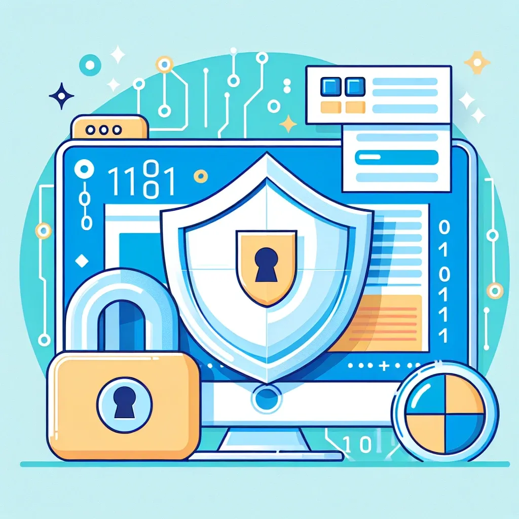 "Illustration of Squarespace privacy settings interface with highlighted security options to help users secure their online presence effectively."