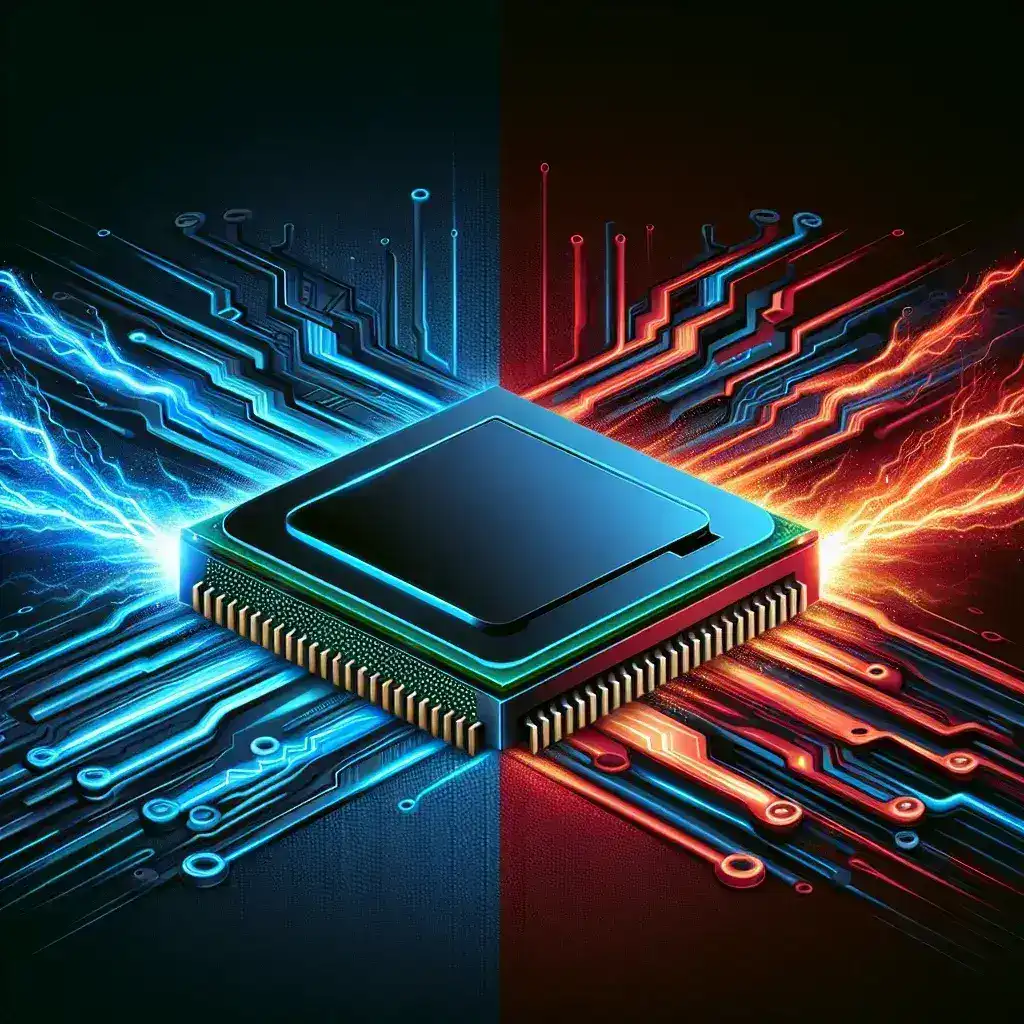 "Comparison of Intel Core Ultra 9 and AMD Ryzen 9 performance benchmarks in the ultimate CPU battle infographic"