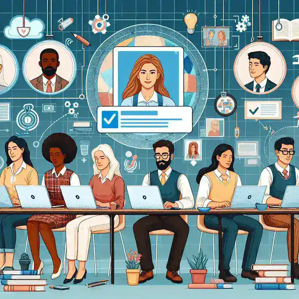 "Verified Educator Program launch on Twitch, showcasing teachers engaging with students in an interactive online classroom setting."